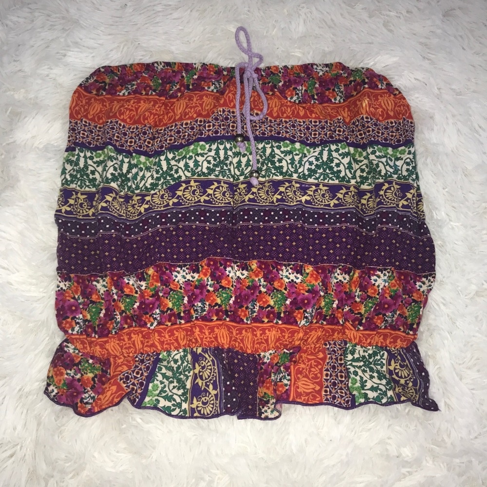 Cute Tribal Print Tube Top